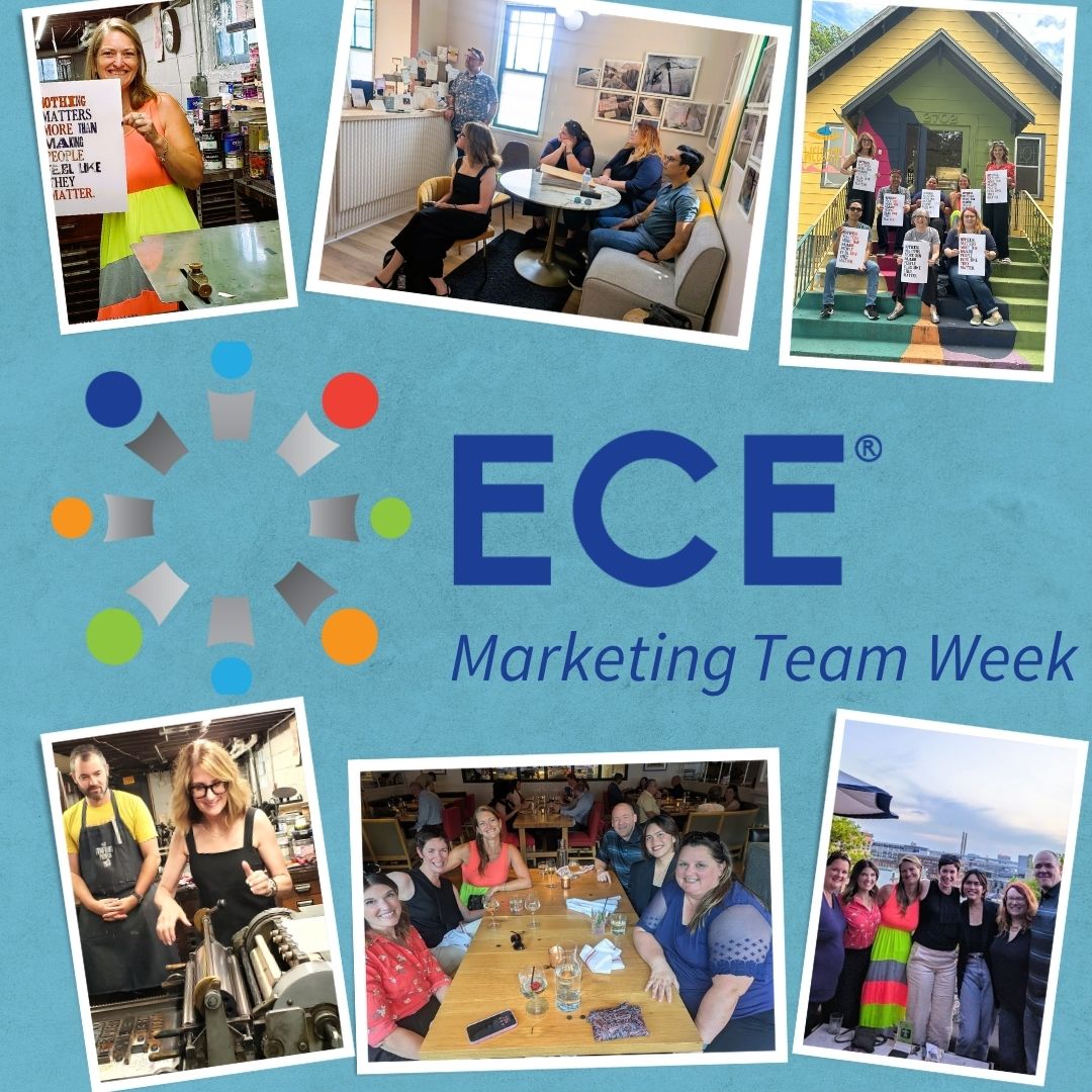 Collage of Marketing Team week pictures