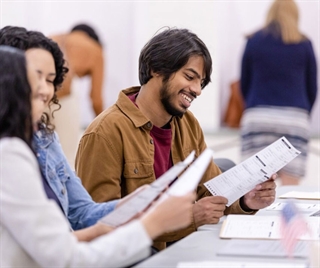 Engineering Students gathered together