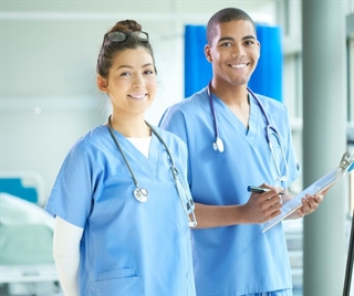 Nurses smiling