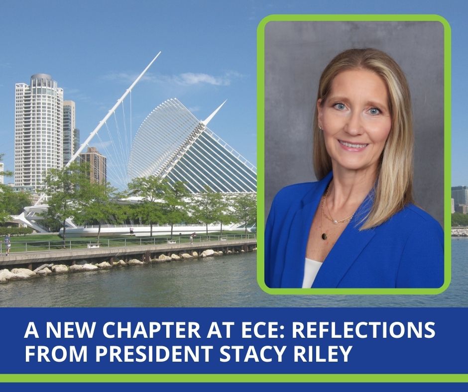 ECE President Stacy Riley with Milwaukee Background