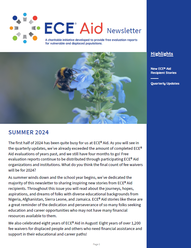 ECE Aid Newsletter Q1 2023